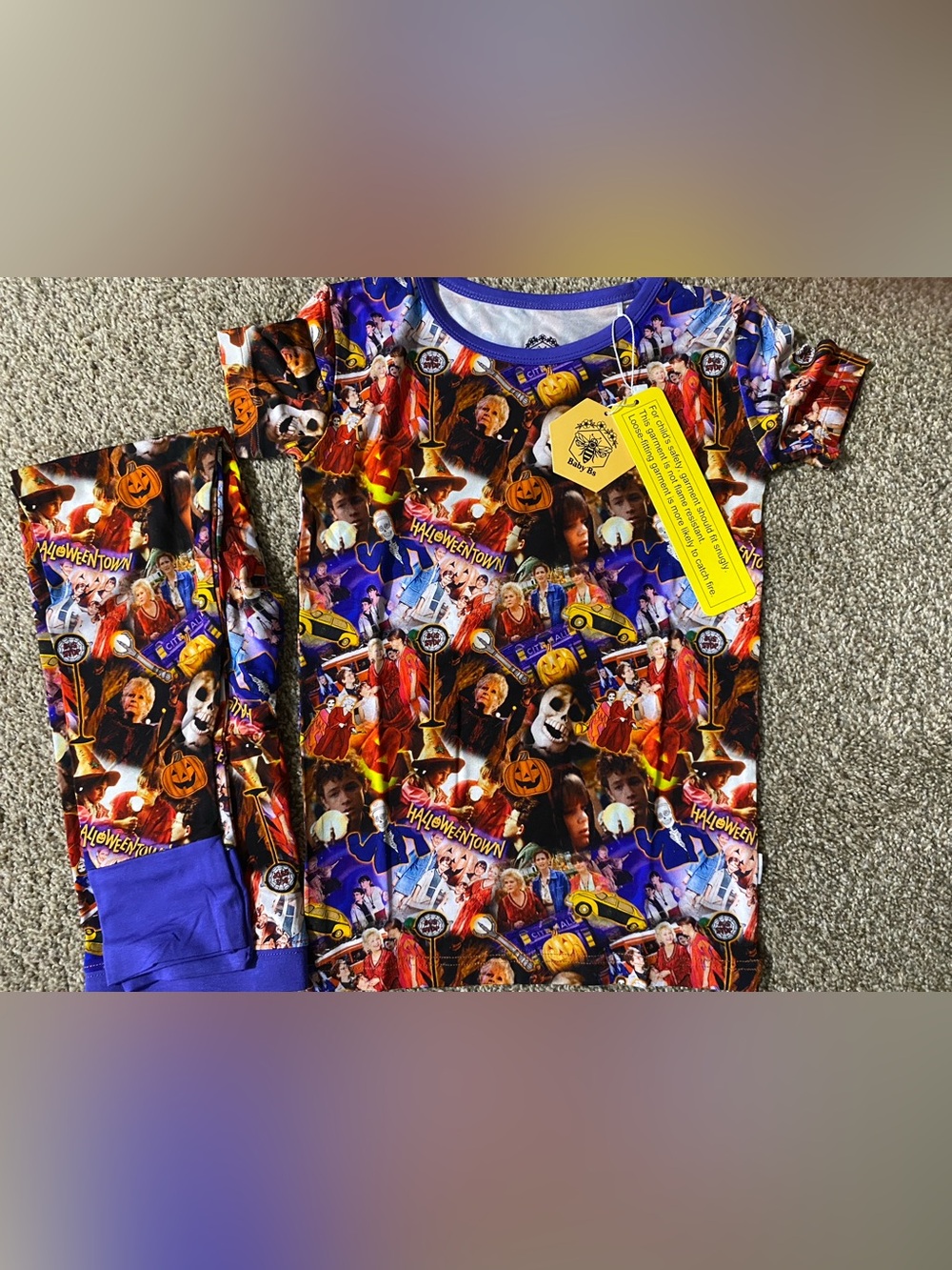 Halloween Town 7/8 bamboo pjs NWT 7/8